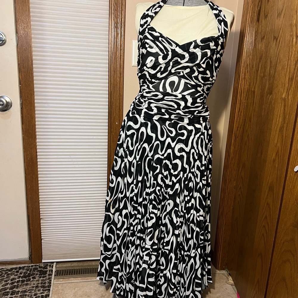 Escada silk halter dress